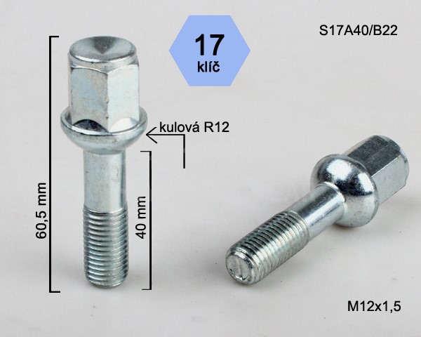 M12  x 1,5 mm