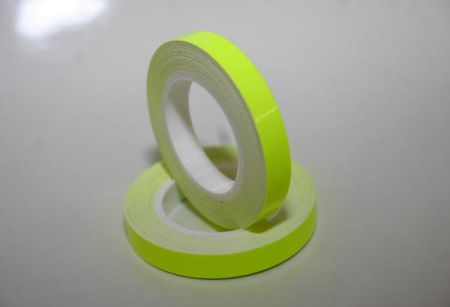 Prúžky na kolesá s aplikátorom - žlté fluorescentné - materiál 3M 