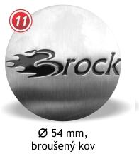 Stredová krytka Brock 54 bruseny kov