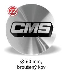 Stredová krytka CMS bruseny kov 60