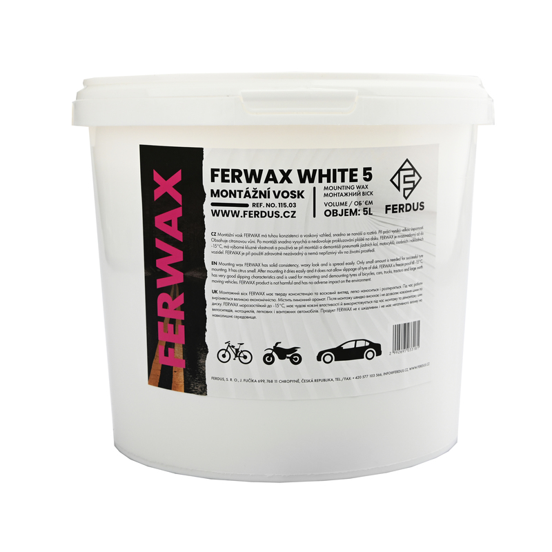 Montážny vosk FERWAX WHITE 5 litrov