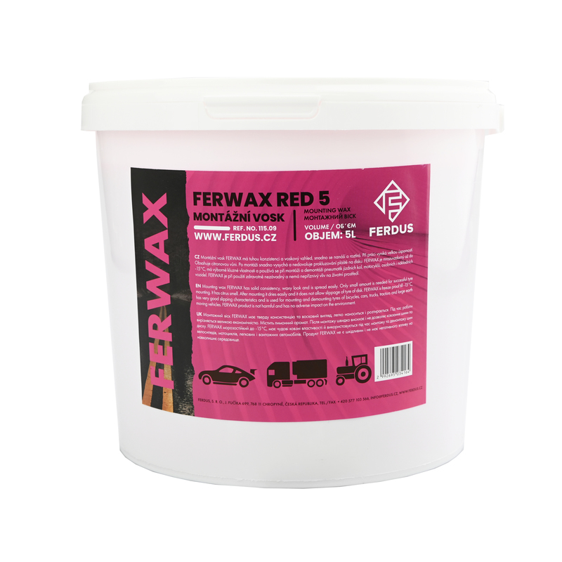 Montážny vosk FERWAX RED 5 litrov